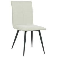 KRZESŁO HOOK - beżowy/czarny, Design, metal/tkanina (47.5/92/65cm) - Novel