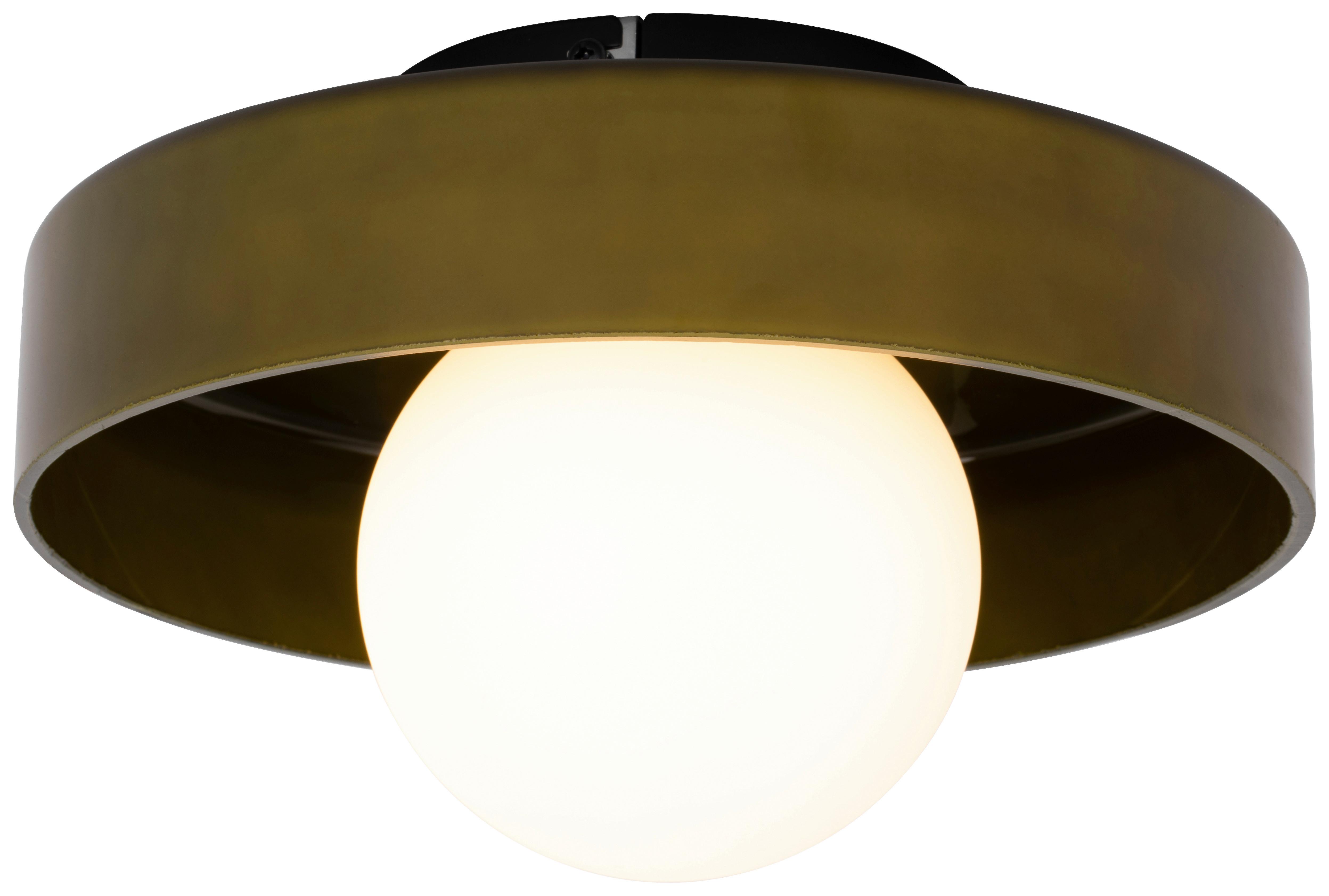 LAMPA SUFITOWA KORDULA - zielony, Design, metal/szkło (25/13cm) - Collett's Monde