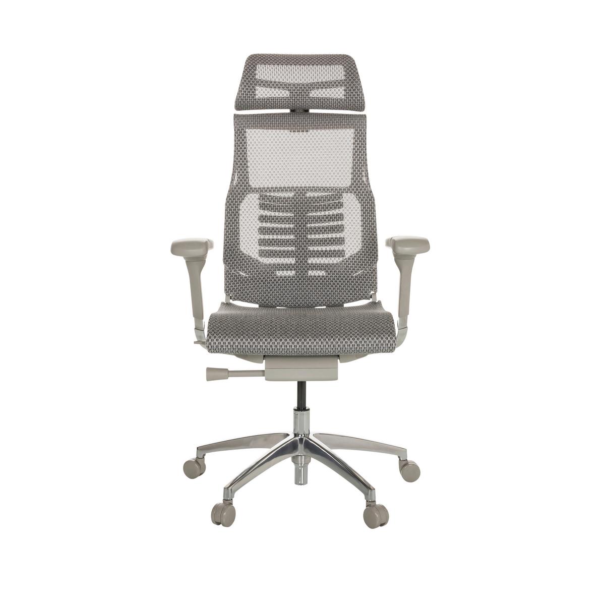 Pisarniški Stol Dynafit Ii G, Svetlo Siva - barve aluminija/svetlo siva, Basics, kovina/umetna masa (67/119-135/60cm) - MID.YOU