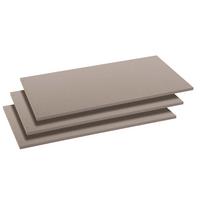 Belső Polc Szett 3db Szürke Quadra - szürke, faalapú anyag (88/1.6/48cm)