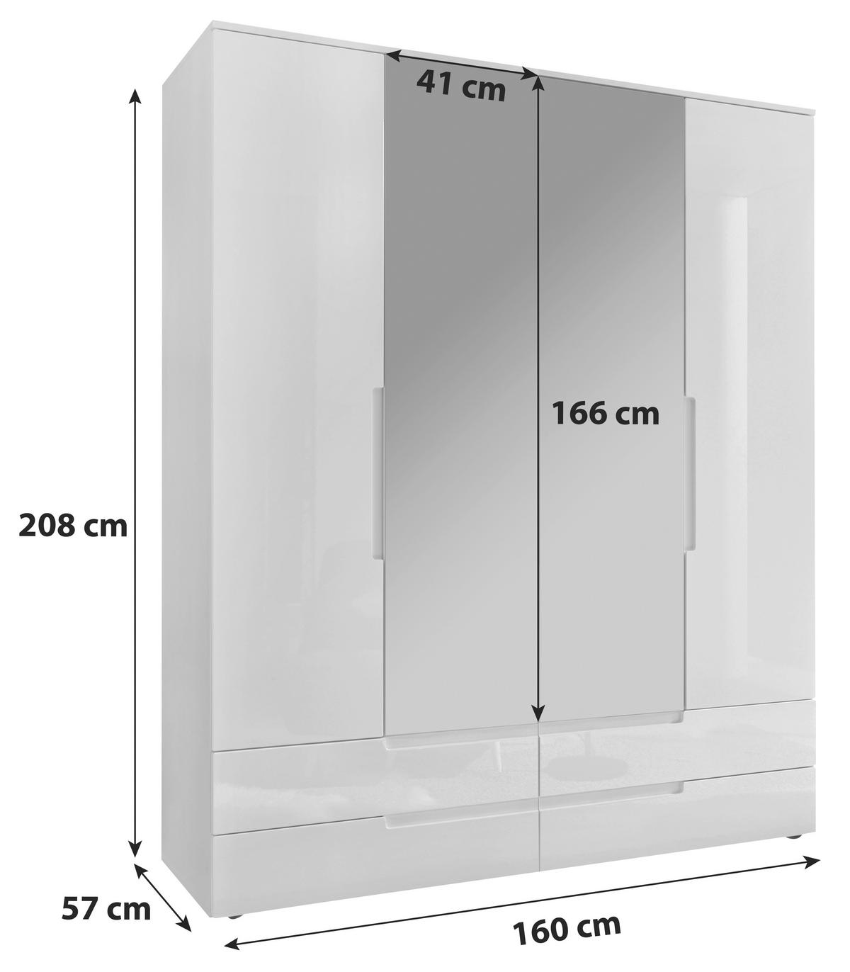 Omara Spice, Bela - bela, Moderno, leseni material (160/208/57cm) - MID.YOU