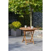 Gartentisch Woodie Teak klappbar - Teakfarben, Basics, Holz (90/75cm) - Gardenson