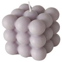 Sveča Bubble I - siva, Basics, naravni materiali/parafin (5,8/6/5,8cm) - Modern Living