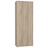 Omara S Klasičnimi Vrati Tempra 2, Barva Hrasta - barve aluminija/hrast sonoma, Design, umetna masa/leseni material (73,7/197,5/34,8cm)