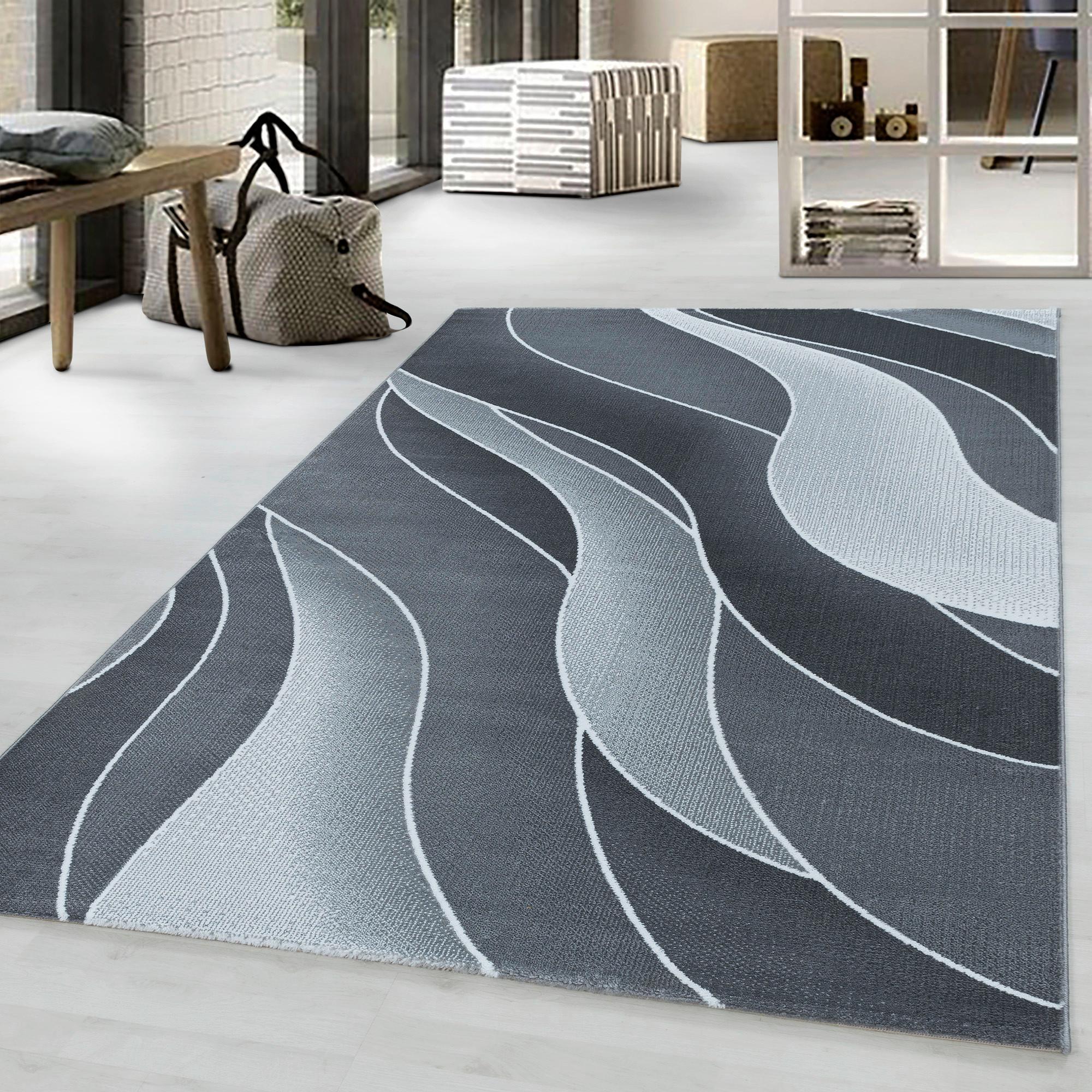 Webteppich Costa Grau ca. 200x290cm - Grau, Design, Textil (200/290cm)