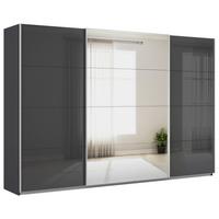 DULAP USI CULISANTE FELDKIRCH - argintiu/antracit, Modern, sticlă/material pe bază de lemn (315/210/62cm)