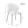 STOL ZOEY - beige/svart, Modern, metall/trä (48/79/61cm) - Bessagi Home
