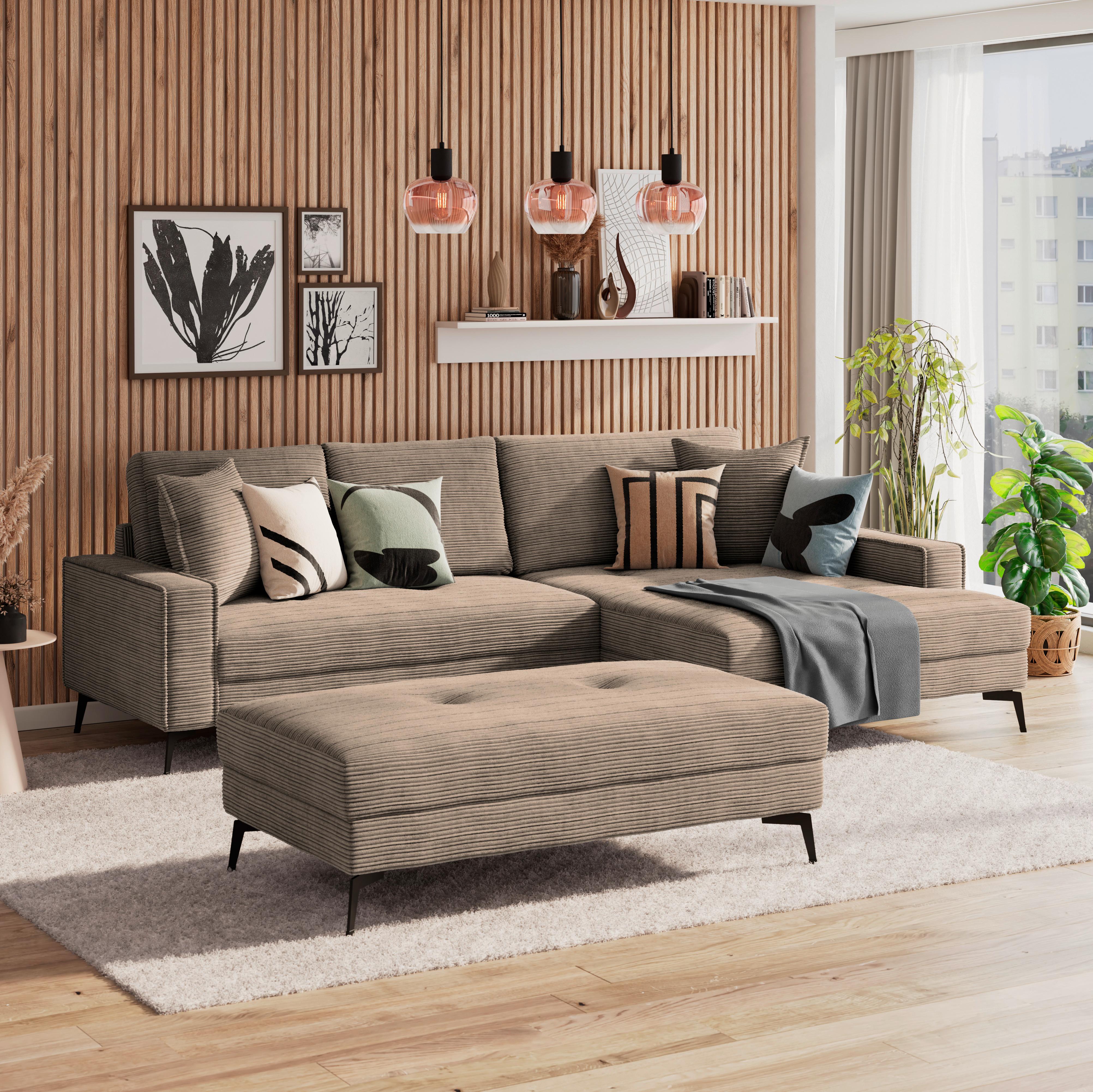 Tabure Zero - smeđa, Trend, tekstil (140/80cm)