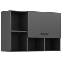 Hängeschrank Free Anthrazit - Anthrazit/Schwarz, Basics, Holzwerkstoff/Kunststoff (95/64/34cm) - MID.YOU