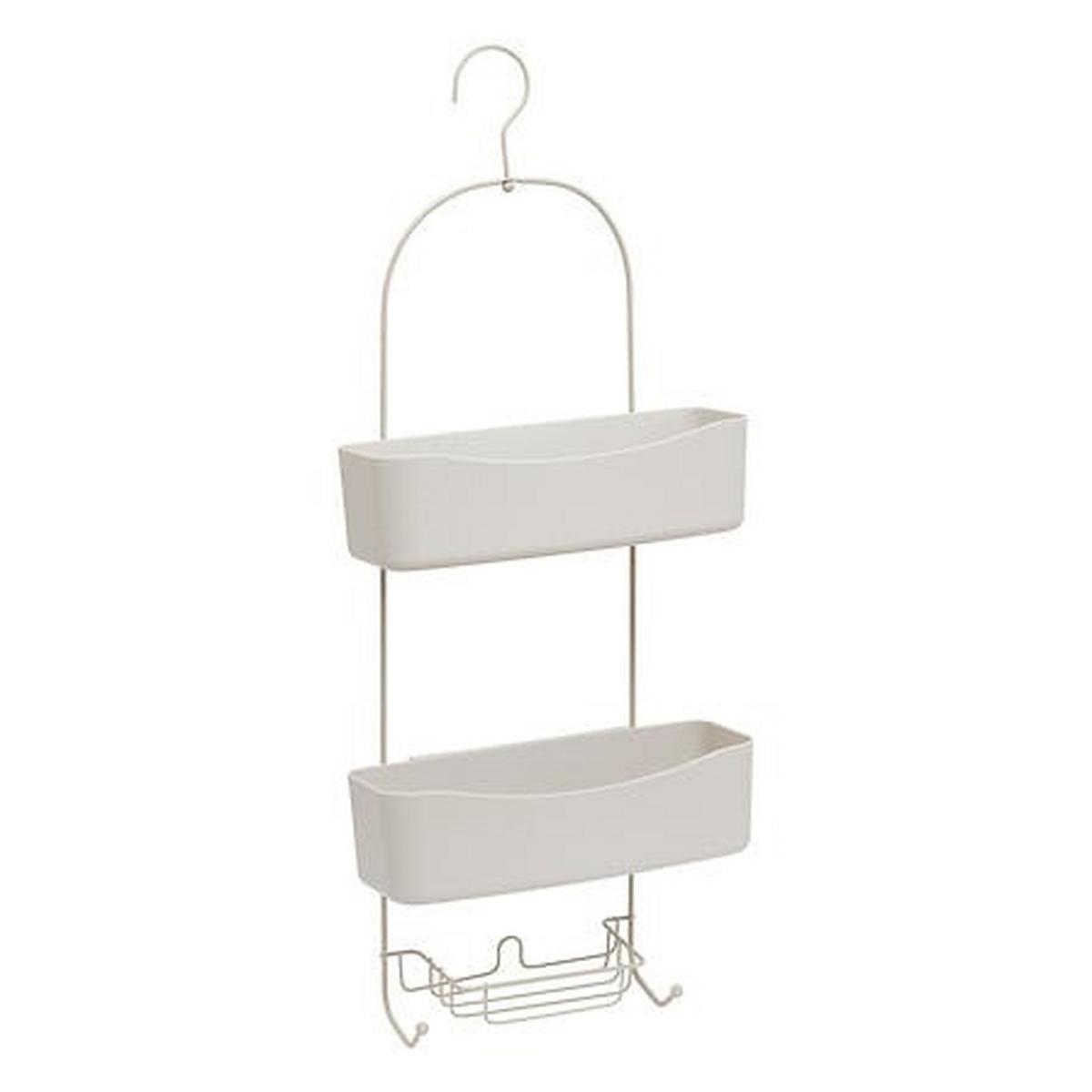 Etajeră pentru duș Easybath - bej, Basics, plastic/metal (28,9/15,8/75,7cm)