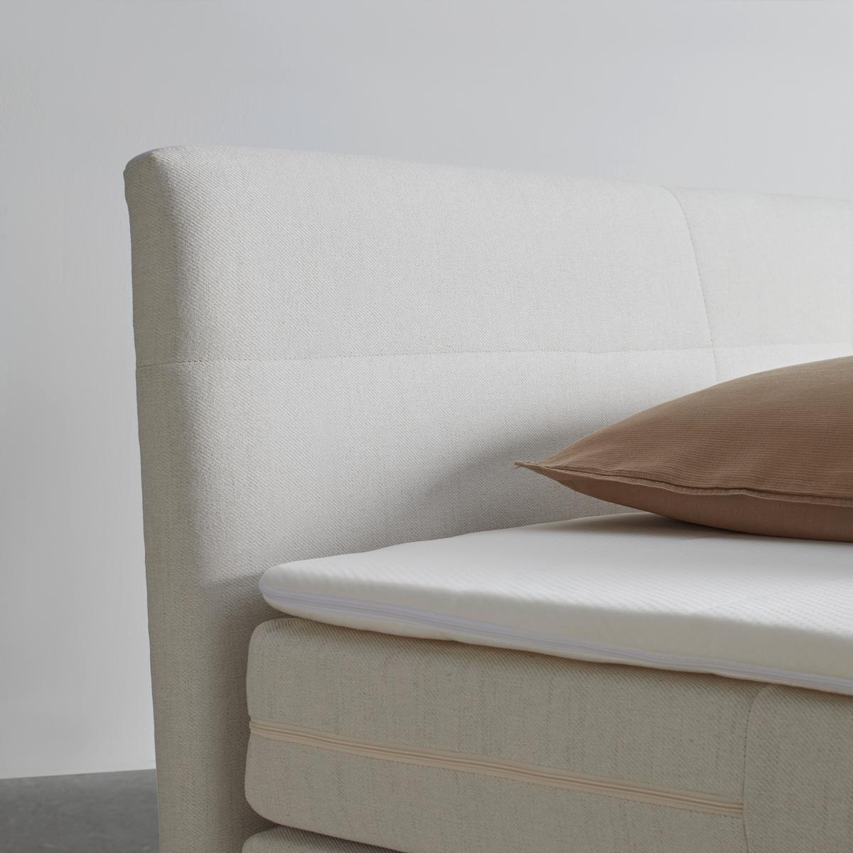 ŁÓŻKO BOXSPRING BARI - kremowy/czarny, Konventionell, metal/tkanina (140/200cm) - Mömax
