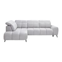 Kutna Garnitura Silvio - svijetlo siva/crna, Moderno, tekstil/metal (225/85-105/275cm) - Mömax