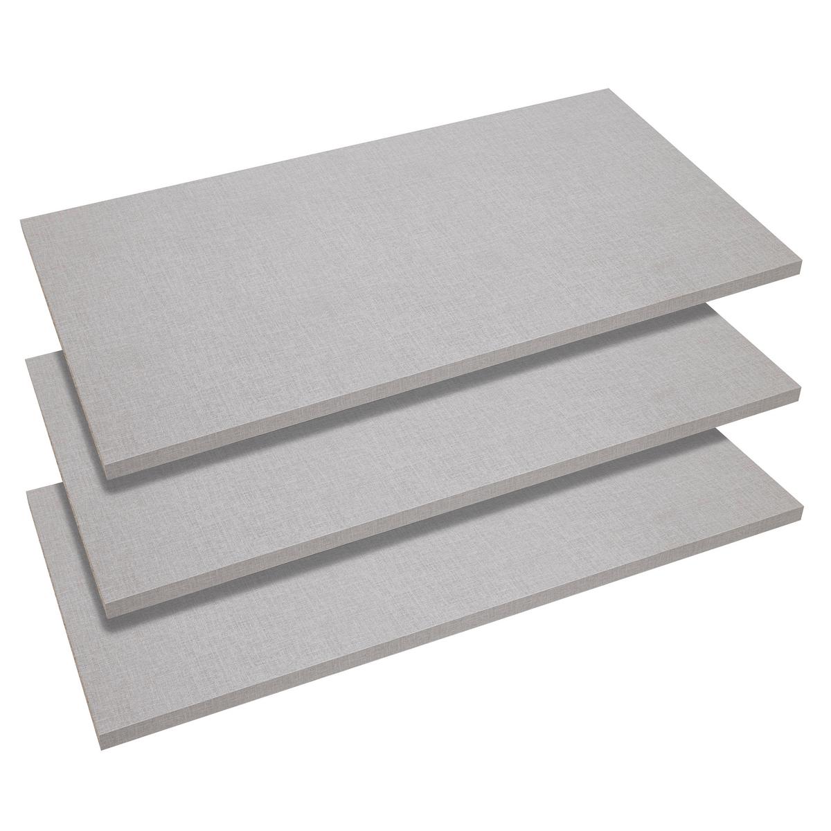 Einlegebodenset Zubehör Grau, 3-teilig - Grau, Holzwerkstoff (82,9/2,2/42cm) - Mömax