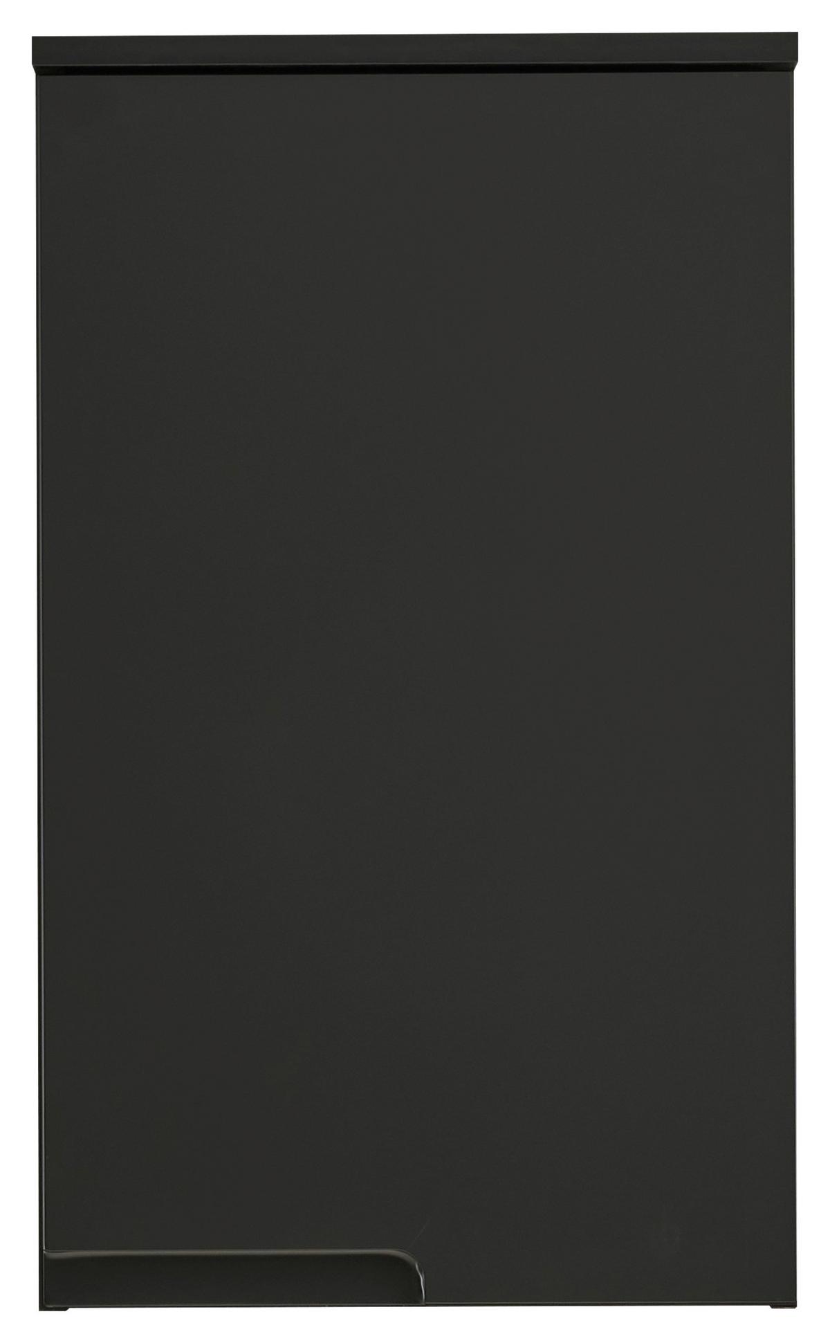 SZAFKA WISZĄCA SPICE - czarny, Modern, materiał drewnopochodny (40/67/23cm) - MID.YOU