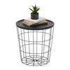SIDOBORD HAVANNA -SB- - svart, Modern, metall/trämaterial (38/38/40cm) - Mömax