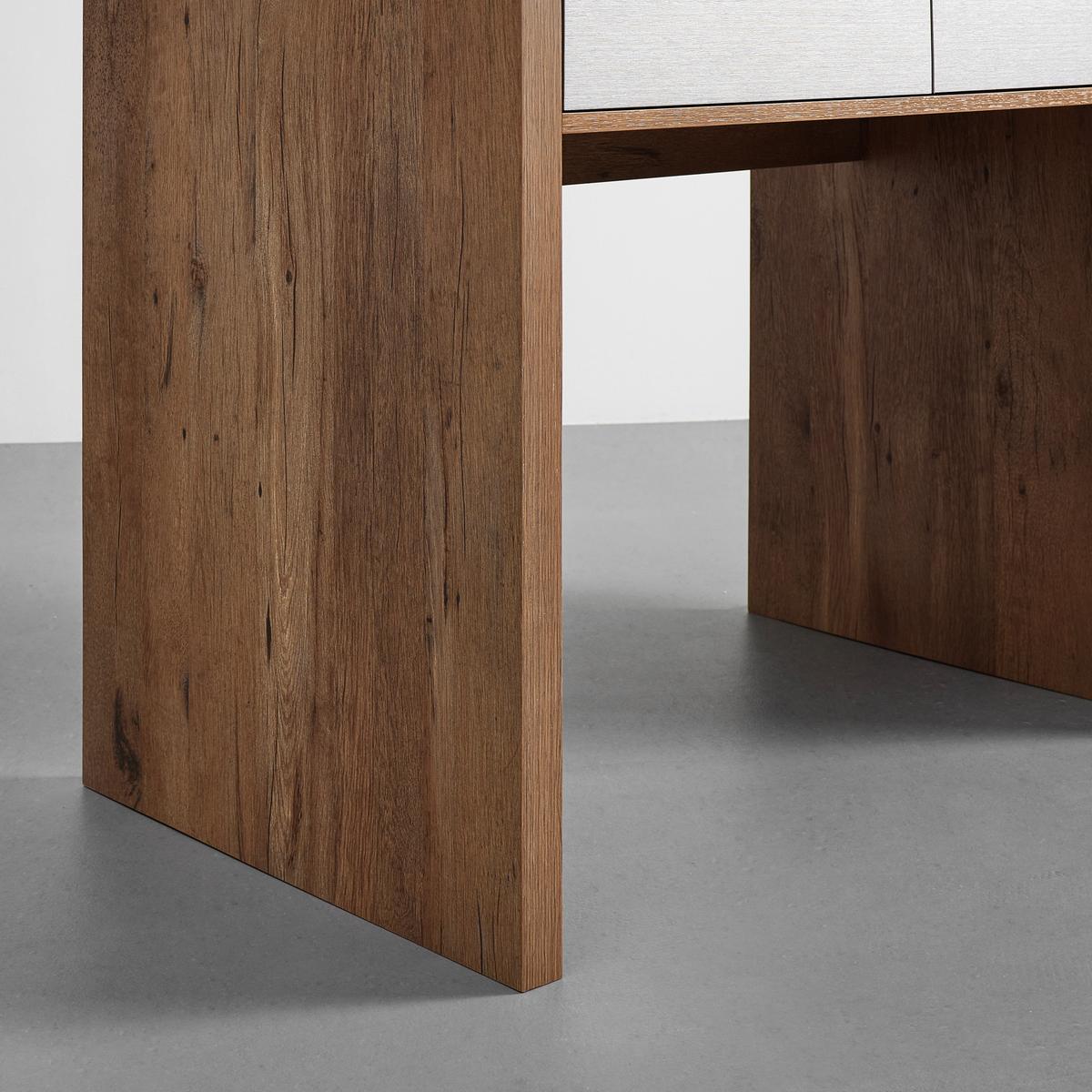 Moderna Pisalna Miza Lovino Barva Hrasta, Srebrno Siva - srebrne barve/barve hrasta, Moderno (121/76/60cm) - Bessagi Home