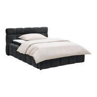 Polsterbett Monte Schwarz Ca. 140x200cm - Schwarz, Konventionell, Kunststoff/Textil (140/200cm) - Based
