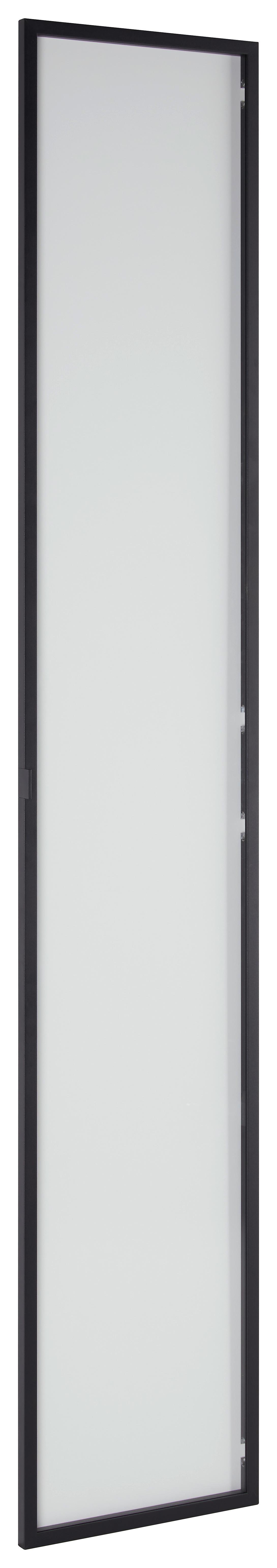 Tür ca. 37x210x2cm - Schwarz, MODERN, Metall (37/210/2cm) - Mömax