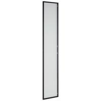 Tür ca. 37x210x2cm - Schwarz, MODERN, Metall (37/210/2cm) - Mömax