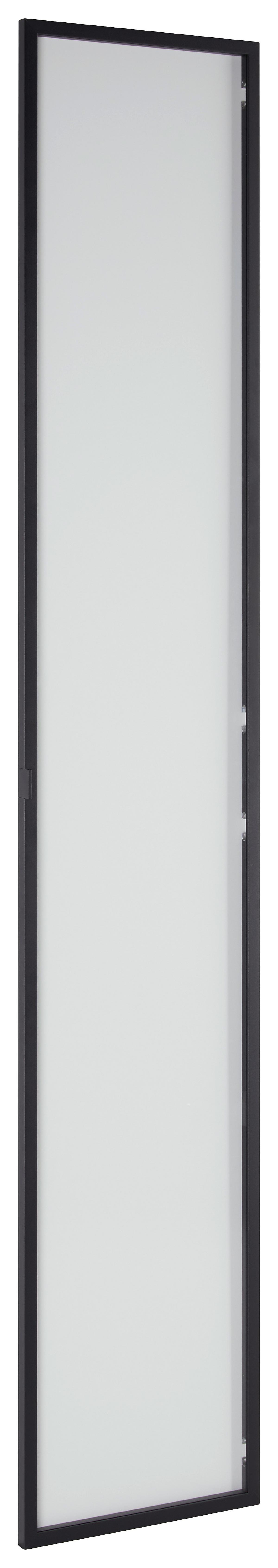 Tür ca. 37x210x2cm - Schwarz, MODERN, Metall (37/210/2cm) - Mömax