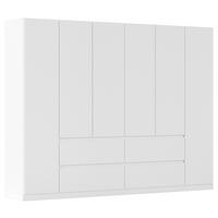 DULAP  USI ROTATIVE MAINZ - alb, Basics, material pe bază de lemn (271/210cm) - Modern Living