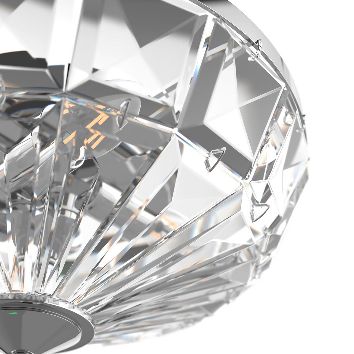 Deckenleuchte Facet Chromfarben max. 60 Watt - Chromfarben, Trend, Glas/Metall (39.6/19,2/39.6cm) - MAYTONI
