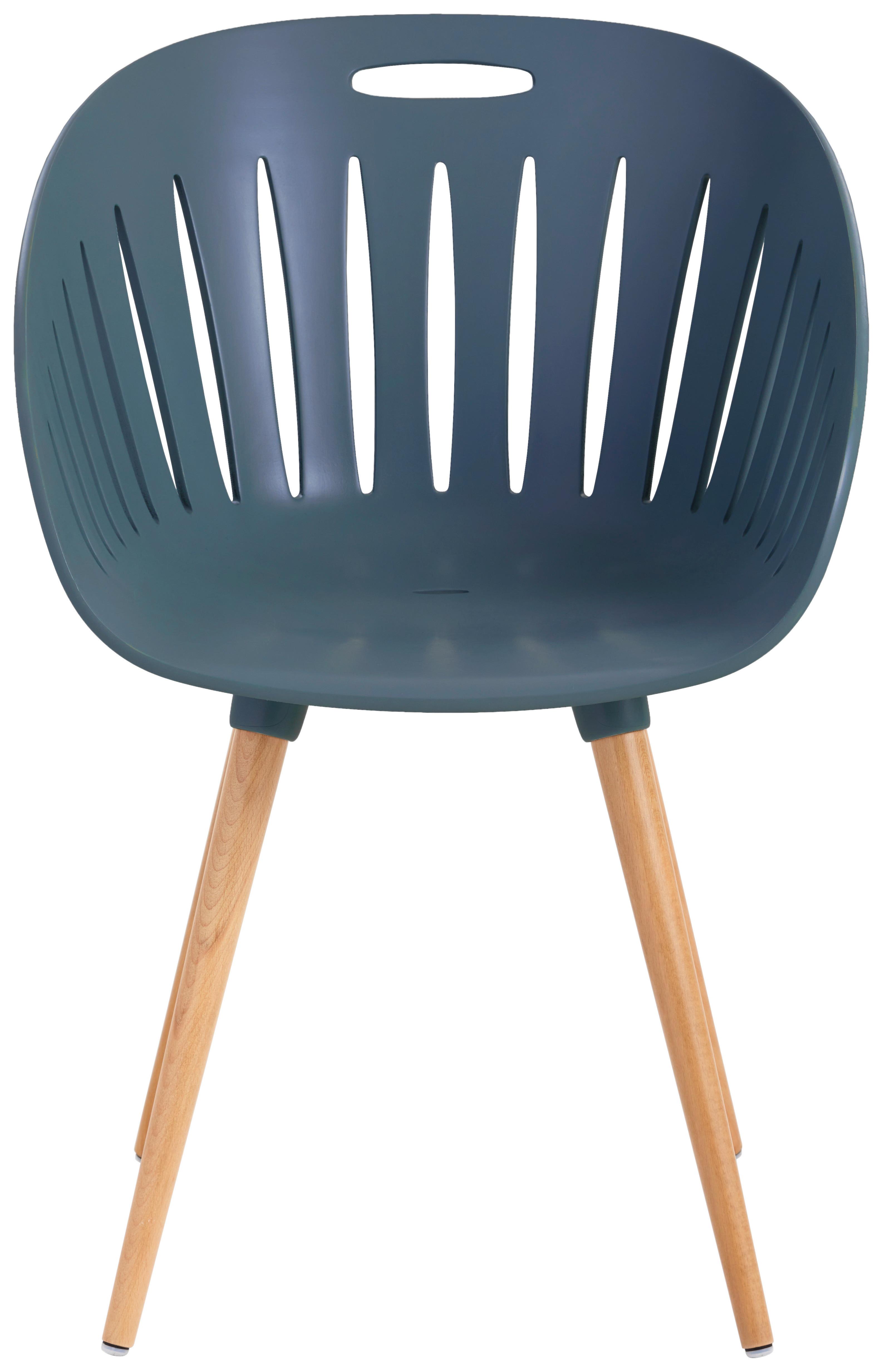 FOTEL OGRODOWY LINO - kolor bukowy/antracytowy, Natur, tworzywo sztuczne/drewno (54,5/86/53cm) - Mömax