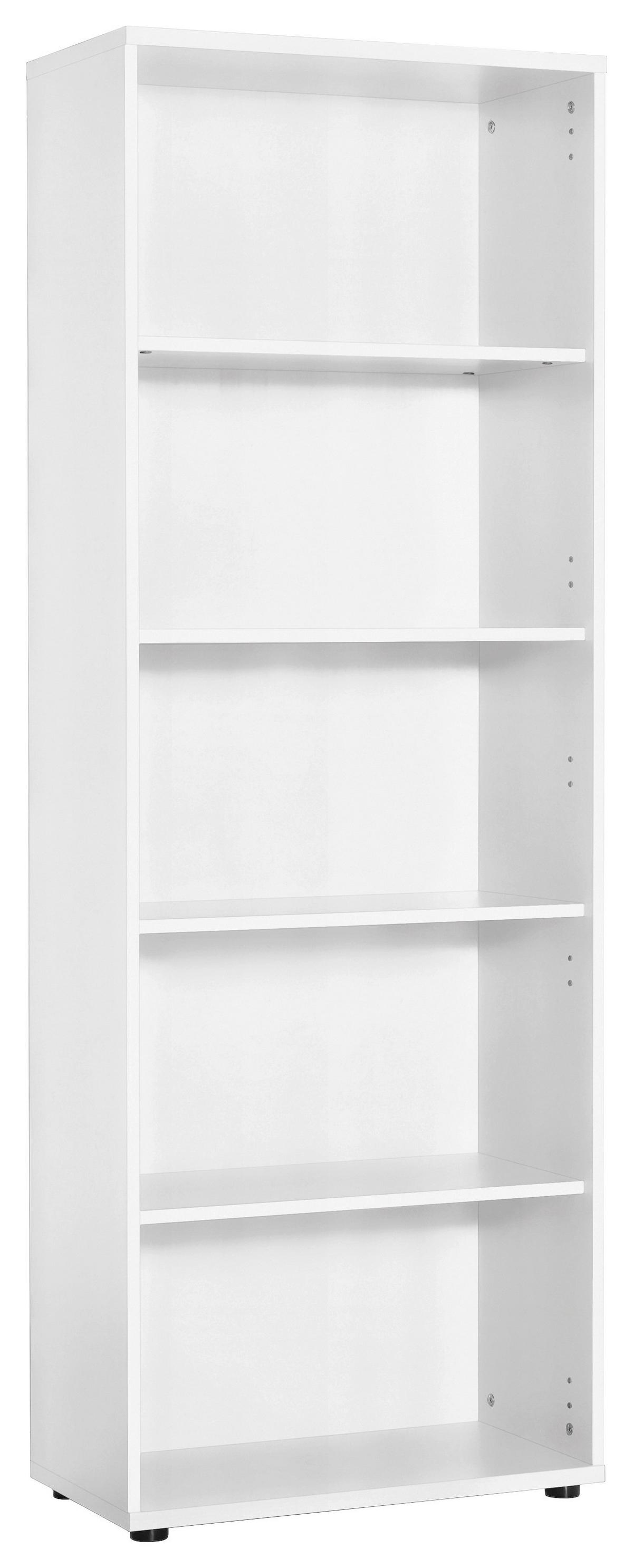 Aktenregal "Serie 200", weiß - Schwarz/Weiß, Basics, Holzwerkstoff/Kunststoff (65,1/182,4/34,5cm) - MID.YOU