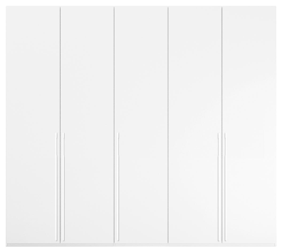 Omara S Klasičnimi Vrati Skat Pure, Bela - bela, Trend, kovina/leseni material (251/235/60cm) - Novel