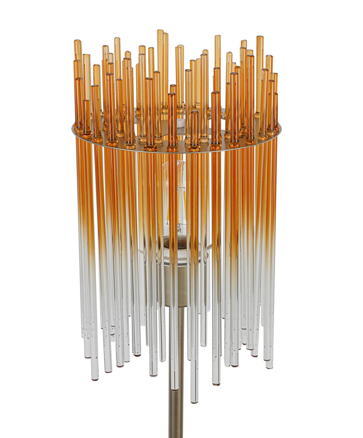 Függőlámpa Stab 3 Égős - Pezsgő/borostyánszínű, Modern, műanyag/üveg (81/20/150cm)