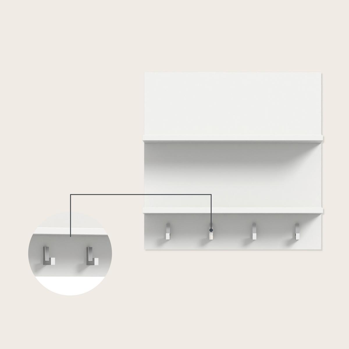 GARDEROBE PROJEKT X - Weiss Hochglanz/Weiss, Design, Holzwerkstoff (174cm) - Livetastic