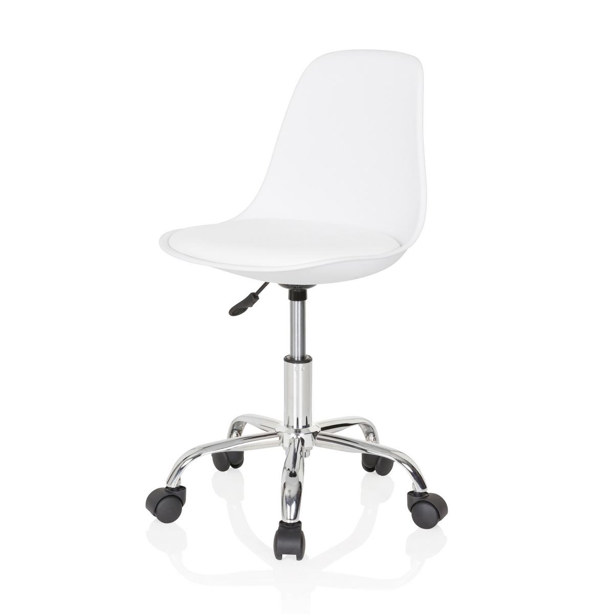 Mladinski Vrtljivi Stol Fancy Ii, Bela - bela, Basics, umetna masa/tekstil (40/72-82/44cm) - MID.YOU