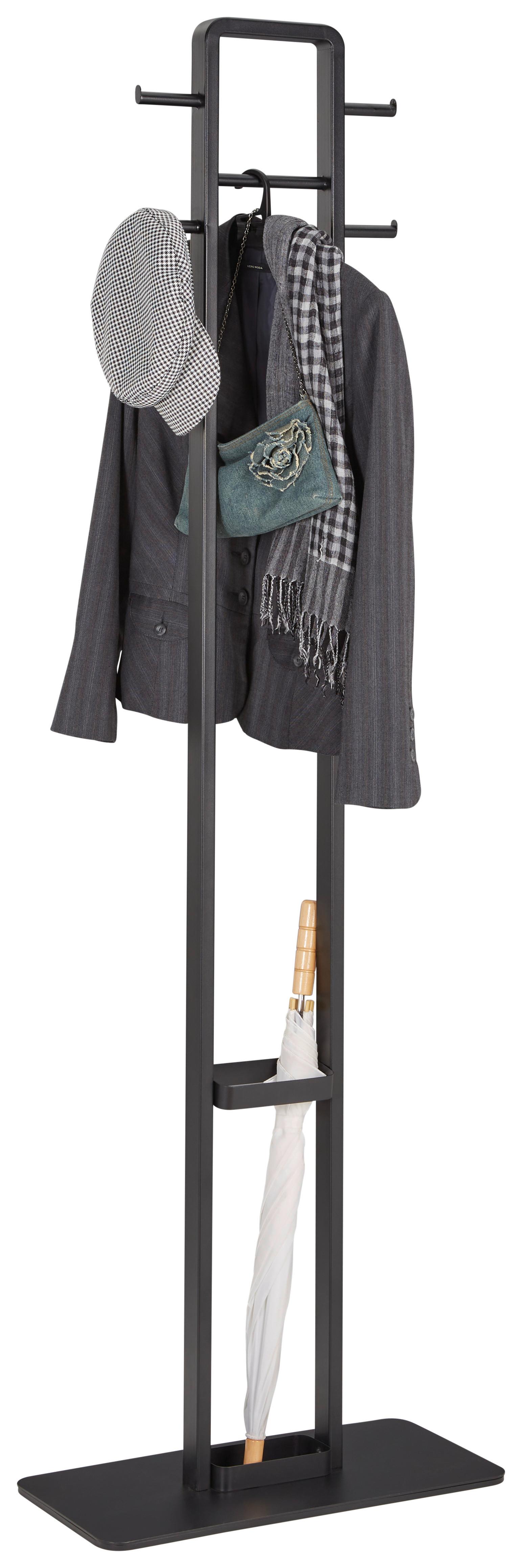 WIESZAK STOJĄCY DO PRZEDPOKOJU DENIS - czarny, Trend (56/180/28cm) - Carryhome