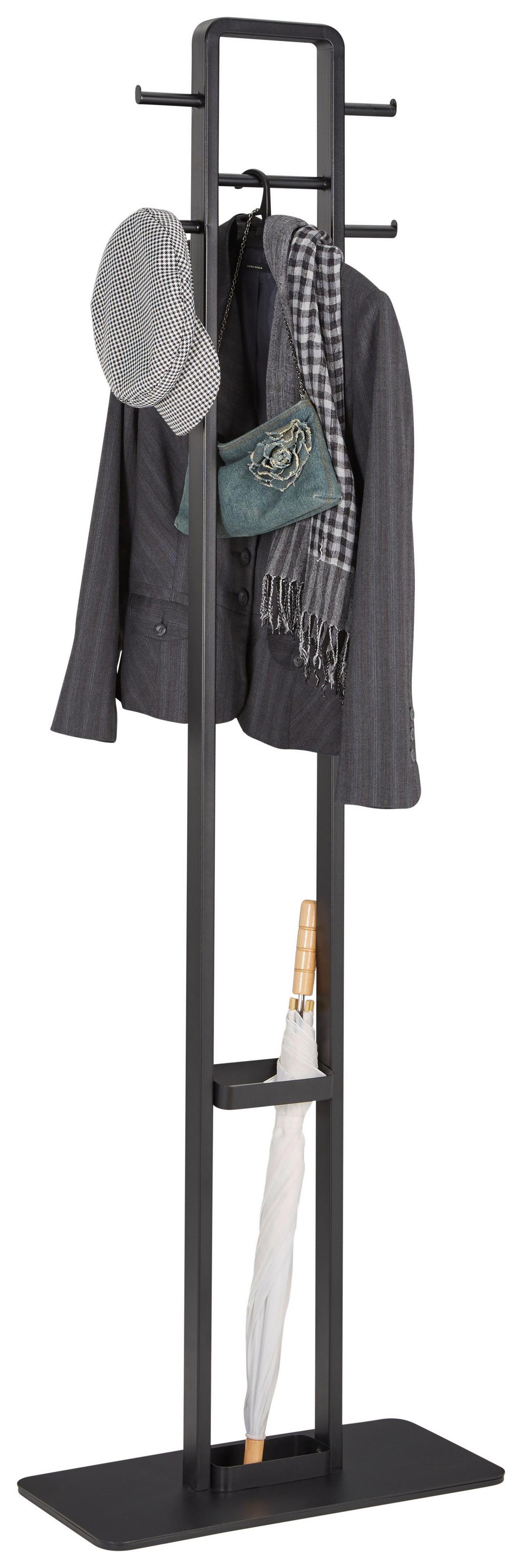 WIESZAK STOJĄCY DO PRZEDPOKOJU DENIS - czarny, Trend (56/180/28cm) - Carryhome