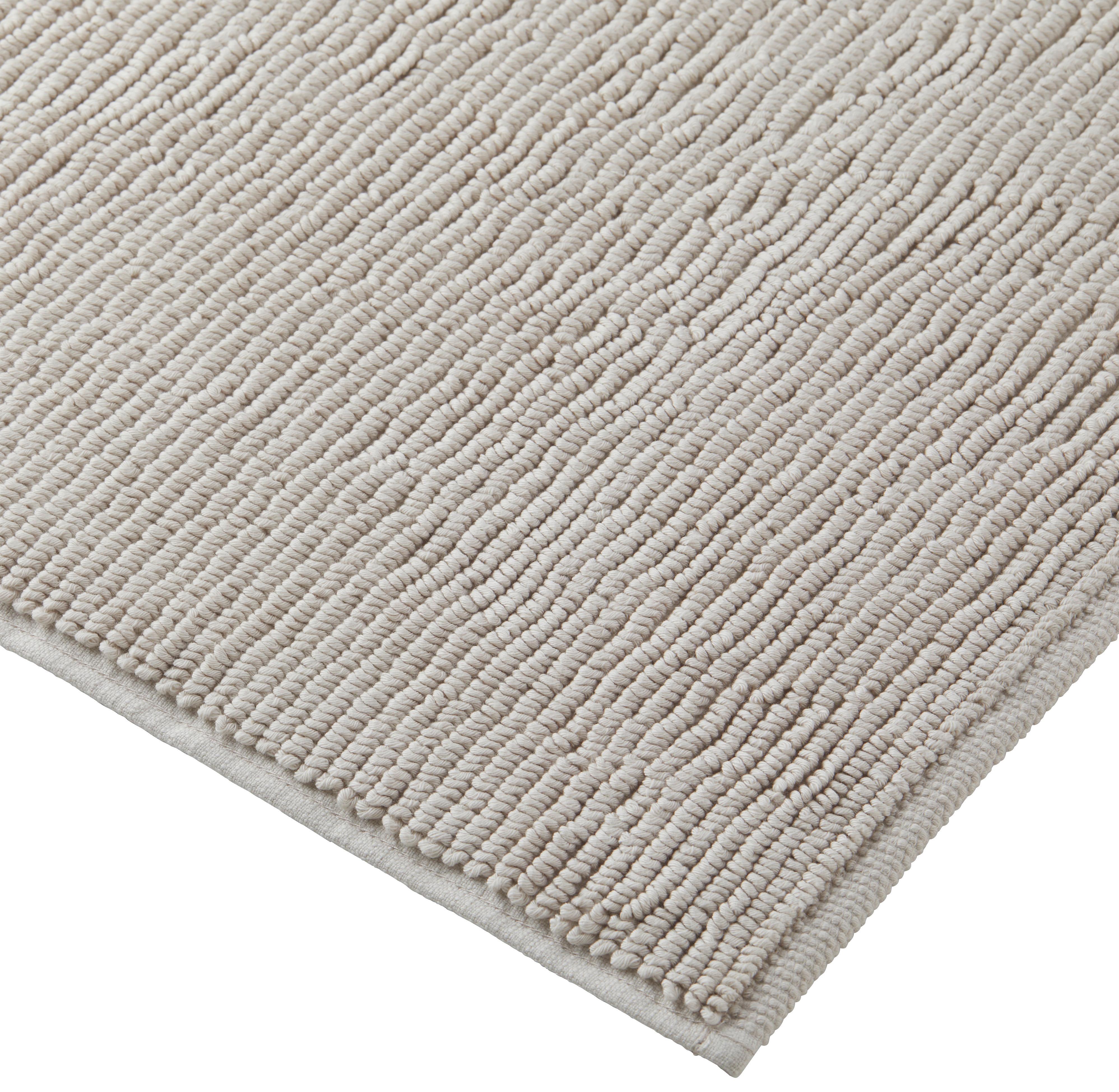 Badematte Bio Hanna in Grau ca. 60x100cm - Taupe, Natur, Textil (60/100cm) - ecoTree