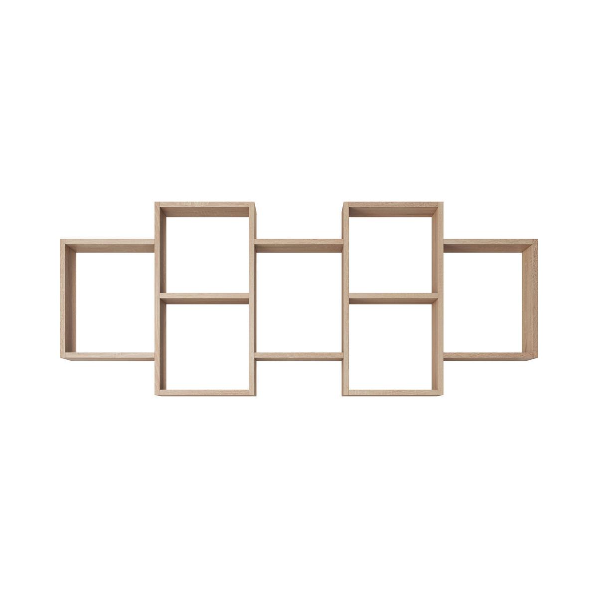 Stenski Regal Trio, Barva Hrasta - hrast sonoma, Basics, leseni material (160,8/65/18cm) - P & B