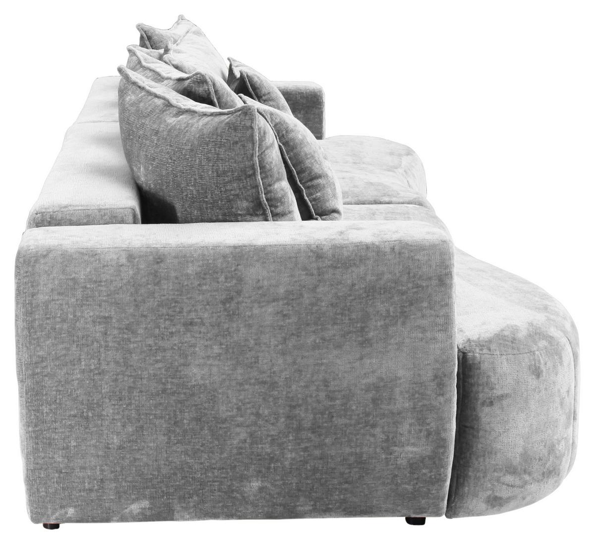 Mega Sofa Berg - siva/crna, Trend, tekstil/plastika (292/71-99/127cm) - Modern Living
