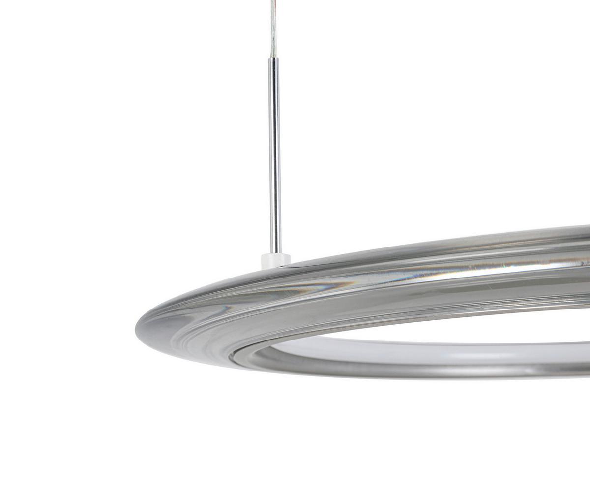 LAMPA WISZĄCA LED LAKEWOOD *DK* - szampanowy/przezroczysty, Design, tworzywo sztuczne/metal (82/55/150cm) - Dieter Knoll