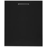 Geschirrspülerfront Touch Schwarz - Edelstahlfarben/Schwarz, MODERN, Holzwerkstoff/Metall (45/72/1,9cm) - Nobilia