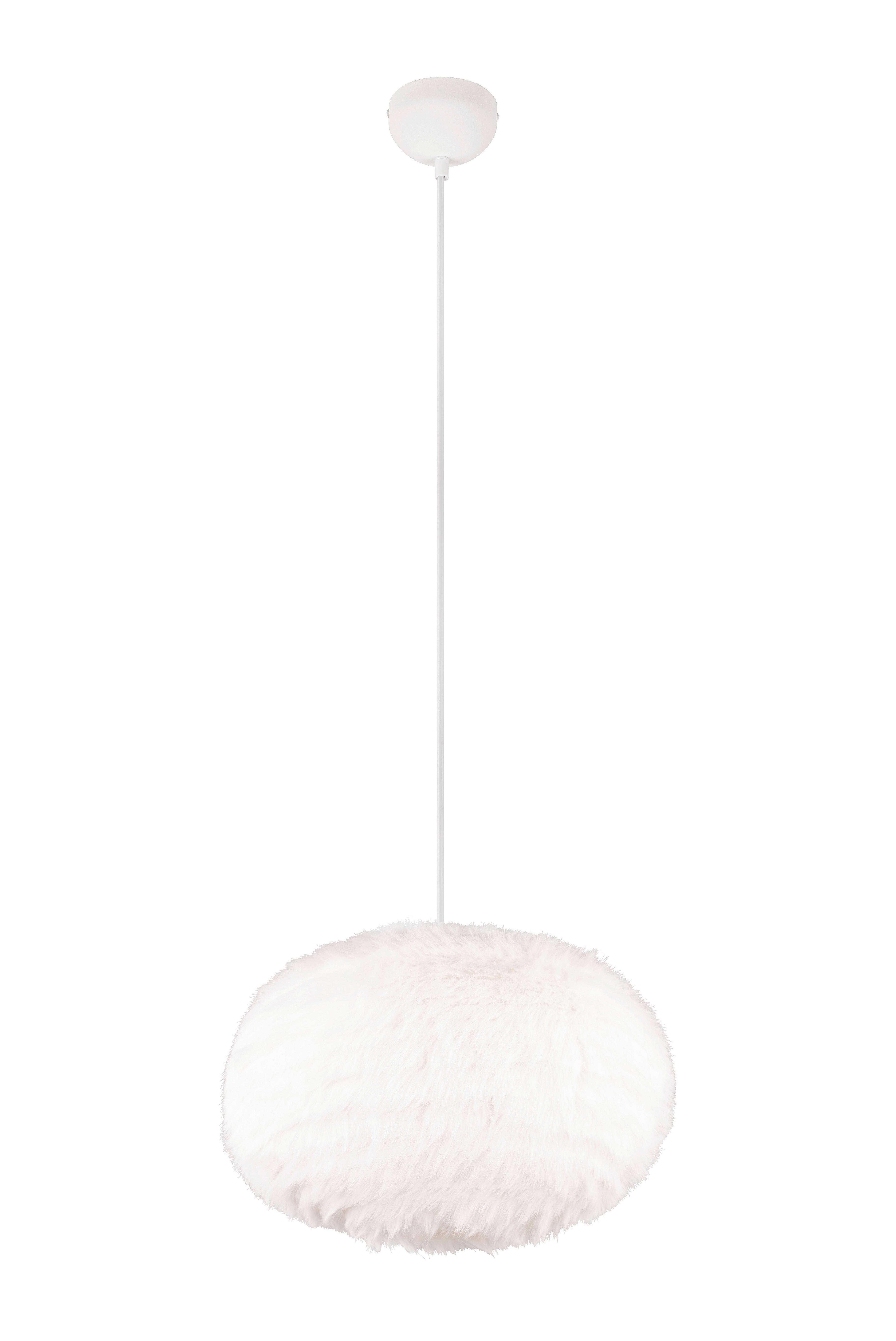 LAMPA ZWIESZANA R31581901 FURRY - biały/kolor piaskowy, Modern, metal/tkanina (50/150cm)