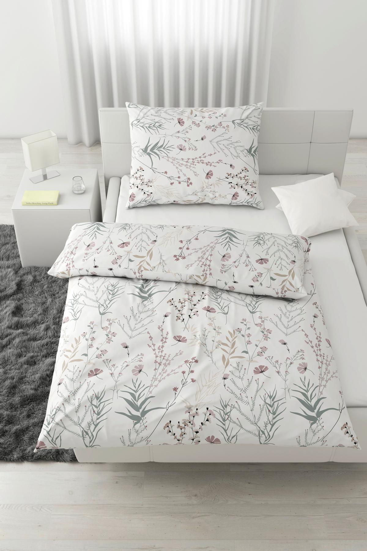 BETTWÄSCHESET LINA XXL - Weiss, Konventionell, Textil (200/210cm) - Mömax