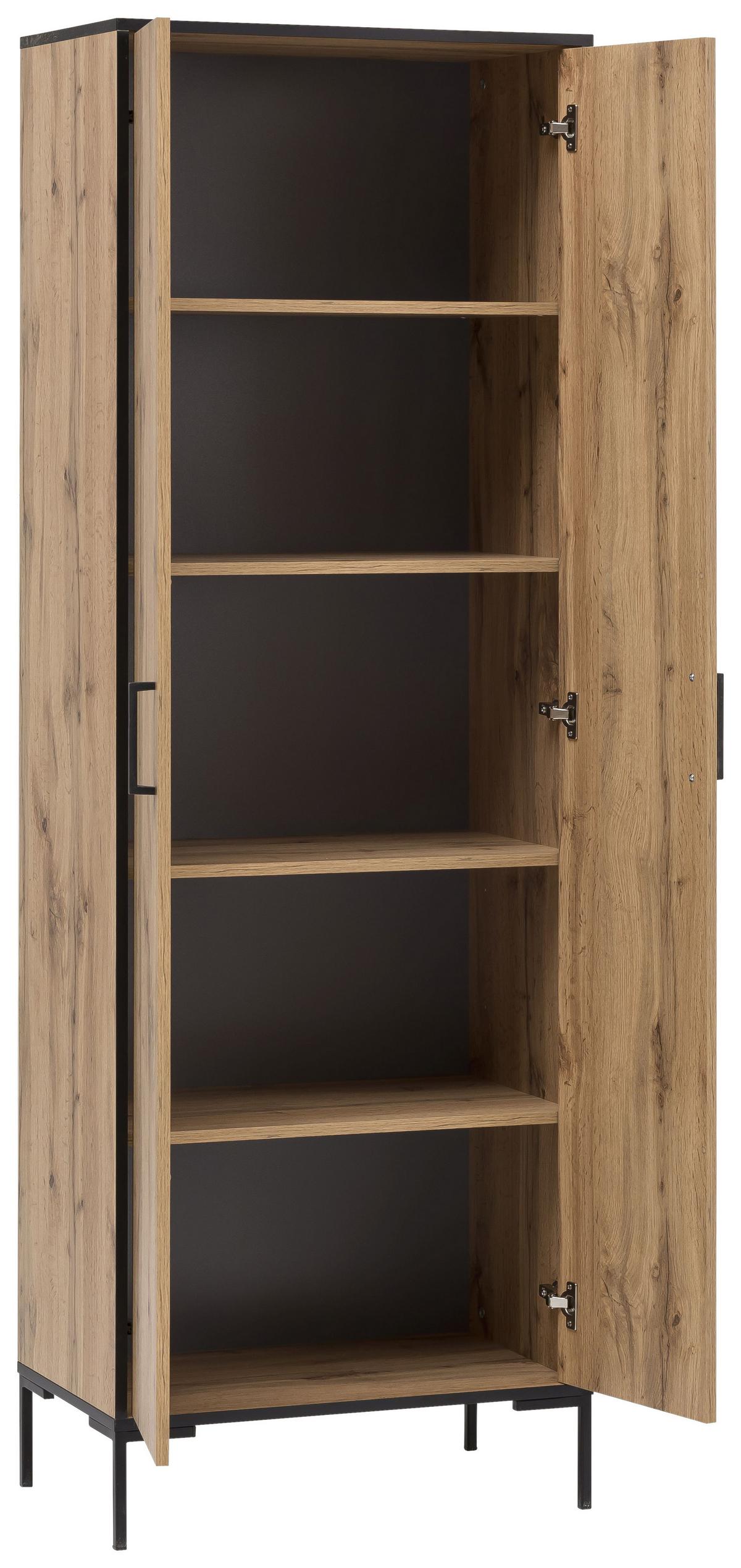 Aktenschrank Serie 2000 Eichefarbe - Eichefarben, KONVENTIONELL, Holzwerkstoff (65,2/194,2/39cm) - MID.YOU