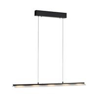 LAMPA WISZĄCA LED L12288-18 NELE - czarny, Design, tworzywo sztuczne/metal (100/12/150cm)