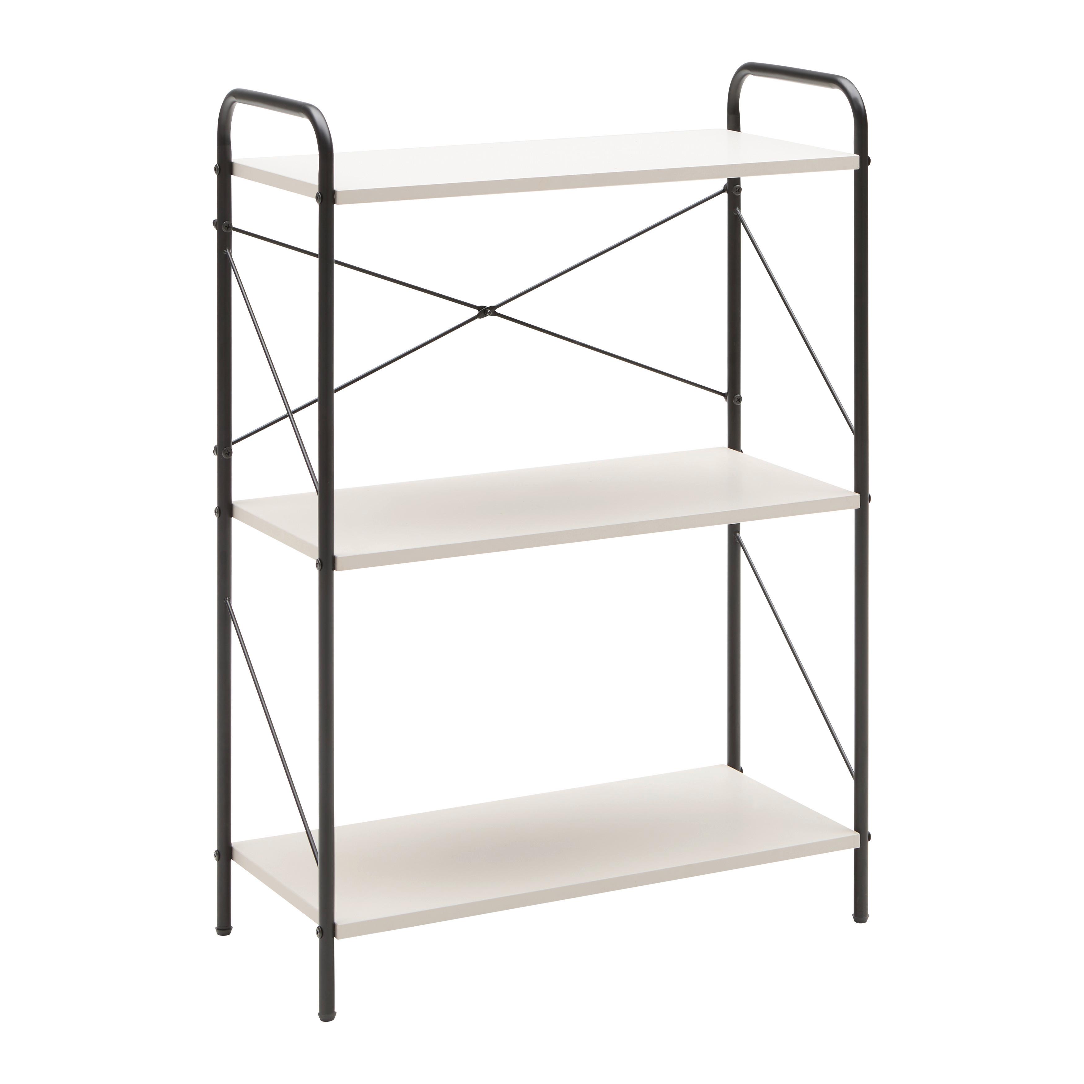 Regal Tom Kaschmir/Schwarz - Kaschmir/Schwarz, Modern, Holzwerkstoff/Metall (63.2/89/30cm) - Mömax