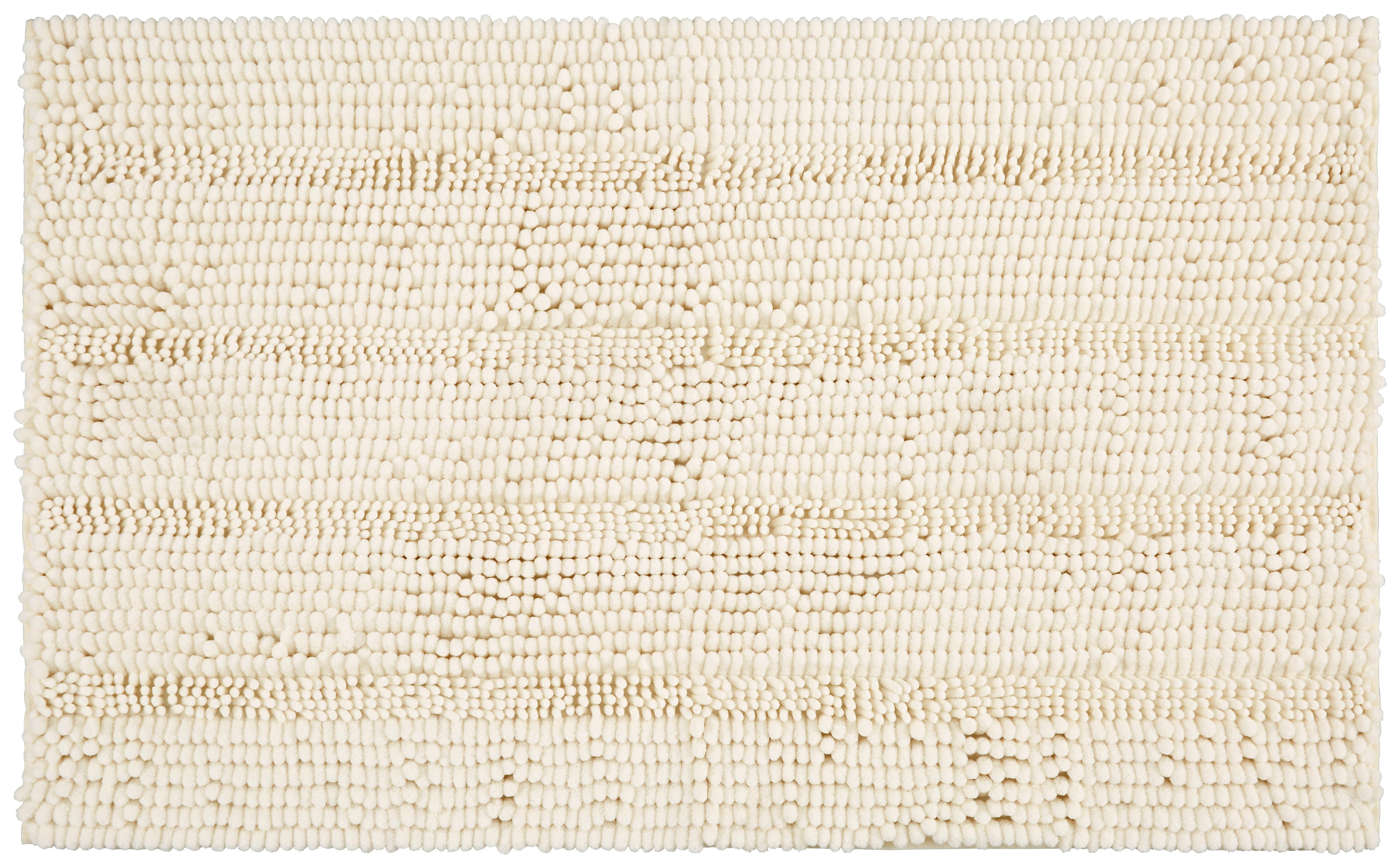 Fürdőszobaszőnyeg Uwe 60/100cm - fehér, textil (60/100cm) - Modern Living