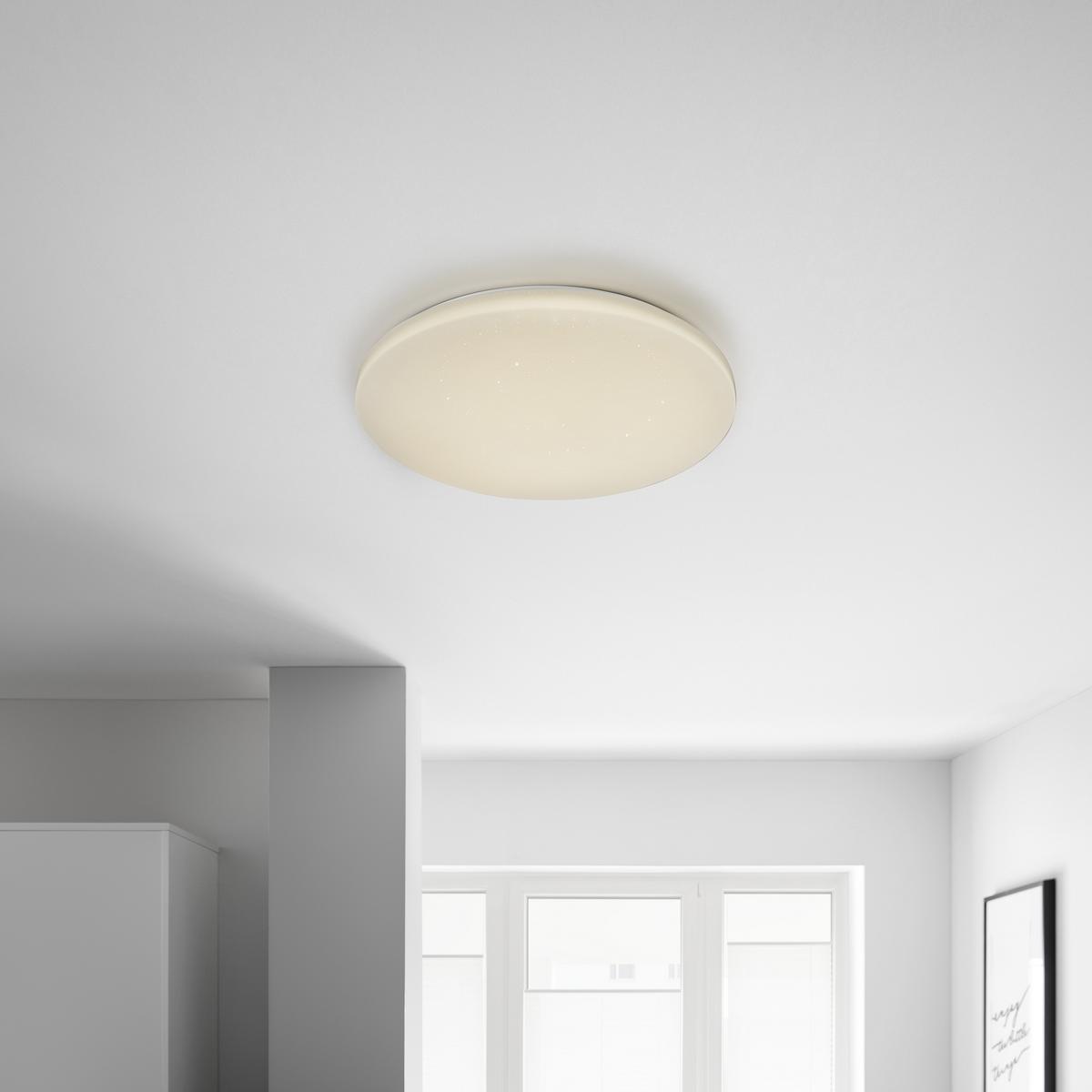 Stropna Led-svetilka Sajami, S Sijalko - bela, kovina/umetna masa (54/7,6cm)