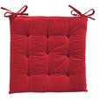 Sitzkissen Lola Rot ca. 40x40x2cm - Rot, Textil (40/40/2cm) - Based Sitzkissen Lola Rot ca. 40x40x2cm - Rot, Textil (40/40/2cm) - Based