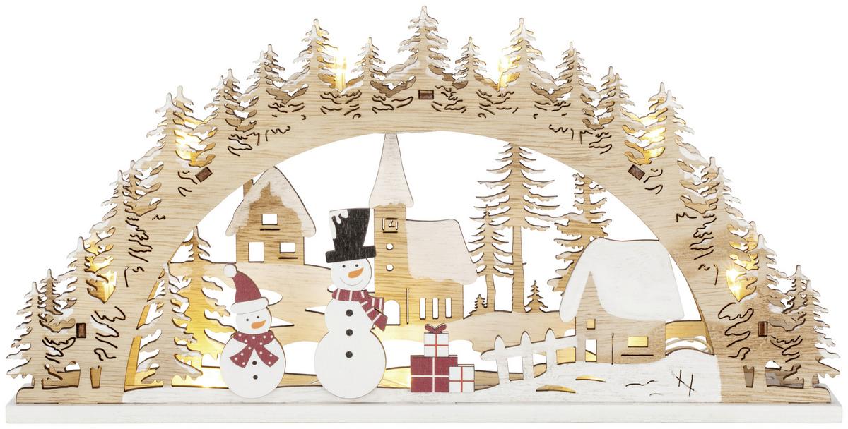 Okrasna Led-svetilka Jiu -Paz- - rdeča/bela, Romantika, kovina/umetna masa (30/5/14,5cm) - Modern Living