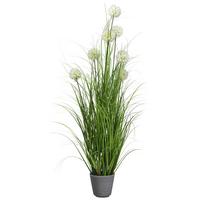 Kunstpflanze Pusteblume in Grün - Grau/Grün, Basics, Kunststoff (150cm) - Modern Living