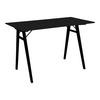 Schreibtisch Vojens Desk Schwarz ca. 120x75x60cm - Schwarz, MODERN, Holz/Holzwerkstoff (120/75/60cm) - MID.YOU